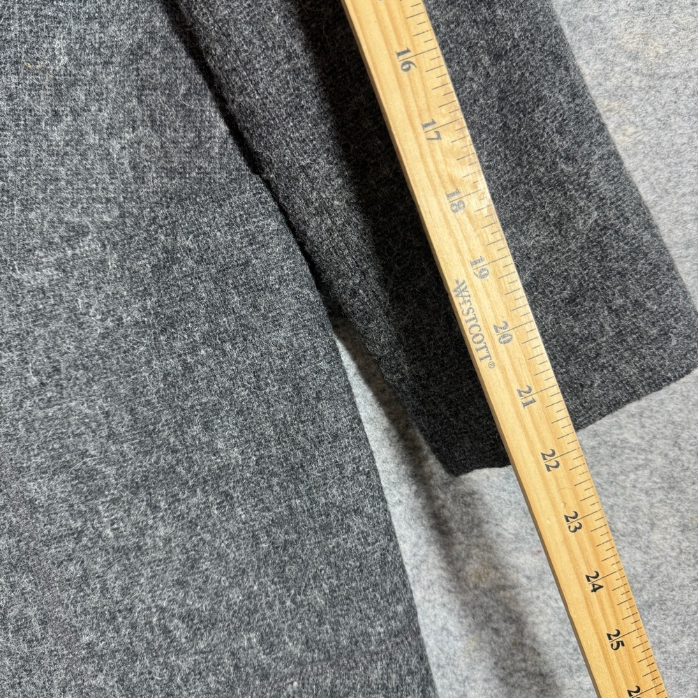 Vintage Braemar Grey Wool Blend Blazer Jacket Size 6P Minimalist Classic Luxury - Picture 11 of 16